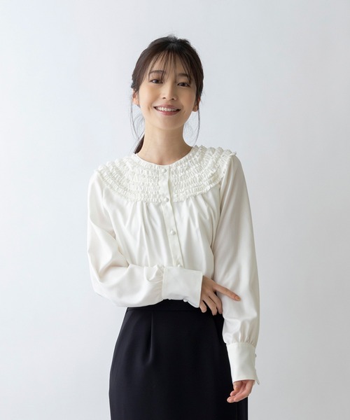 Sono（ソーノ）の「【SONO/ソーノ】ちびフリルレディブラウス【SONO