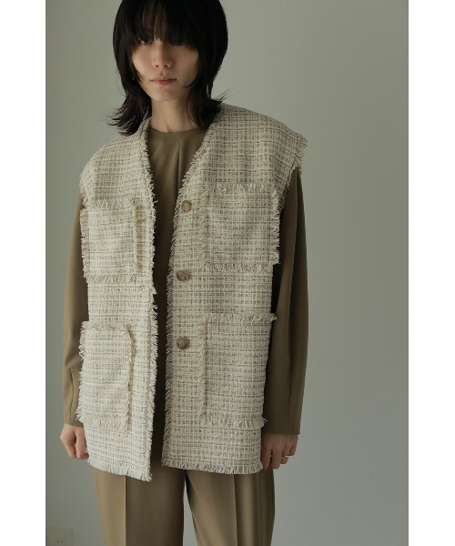 MANOF（マノフ）の「CASUAL TWEED VEST（ベスト）」 - WEAR
