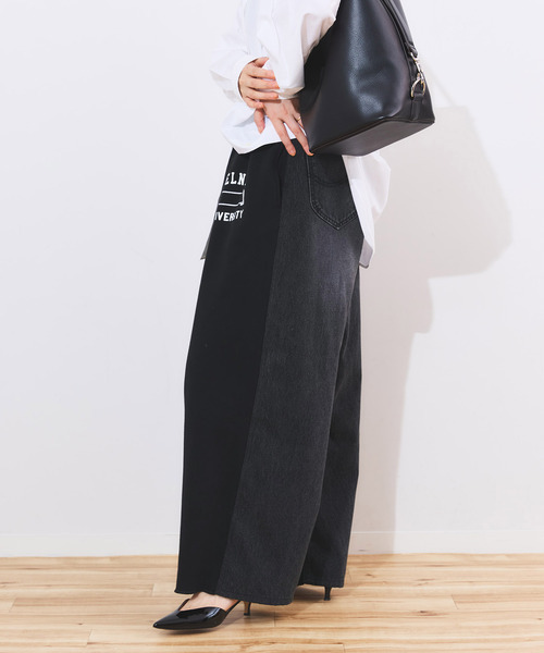 INSCRIRE*LEE*LESSAGE】ドッキングパンツ：デニム（デニムパンツ