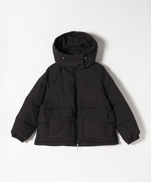 セール】quaranciel: フーディー & ハイネック 2way ショート ダウン