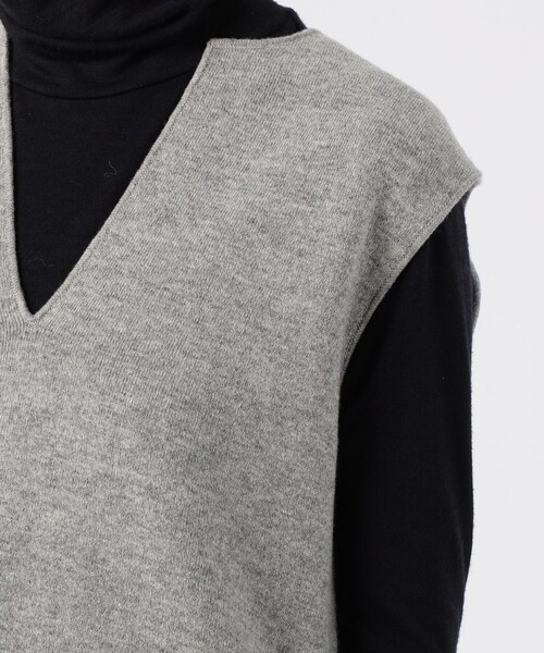 caban（キャバン）の「ウールカシミヤ リバーシブルチュニックベスト
