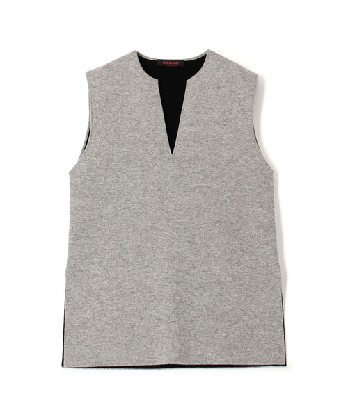 caban（キャバン）の「ウールカシミヤ リバーシブルチュニックベスト