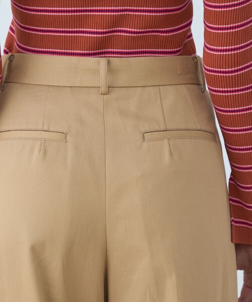 MACPHEE（マカフィー）の「□コットンチノ タックワイドパンツ