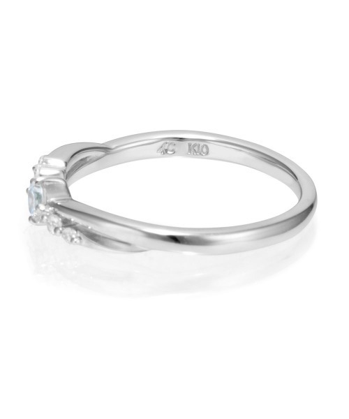 K10ホワイトゴールド リング（リング）｜4℃（ヨンドシー）の