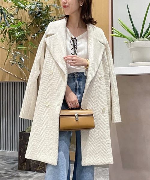 plage（プラージュ）の「GIOLICA ヘリンボン コクーンコート（その他