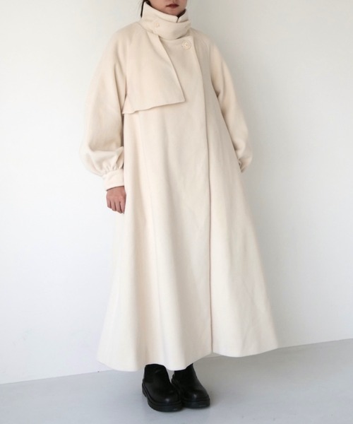 muguet（ミュゲ）の「stand collar long coat（ステンカラーコート
