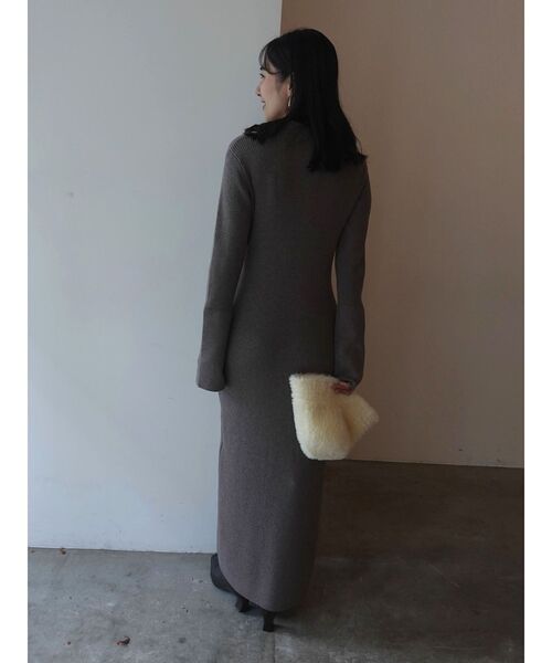 LAGUNAMOON（ラグナムーン）の「フラップポケットリブニットワンピース