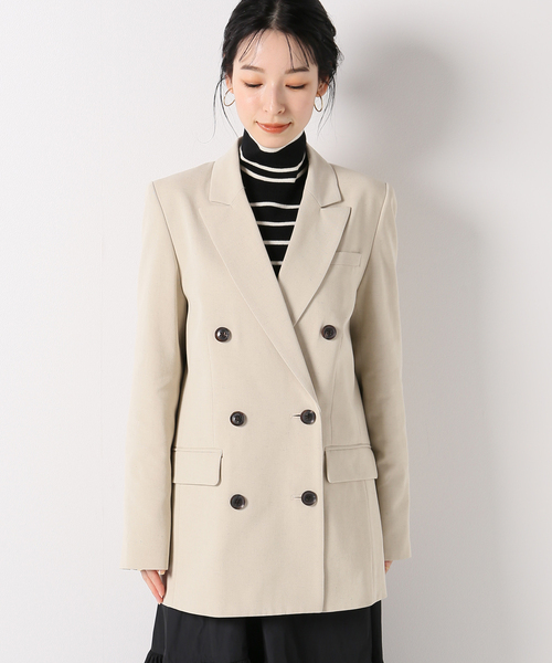 plage（プラージュ）の「エクリュ ダブルテーラードジャケット