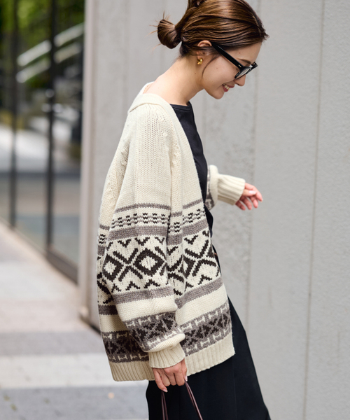 FRAMeWORK（フレームワーク）の「≪追加≫ジャガードカーディガン 2