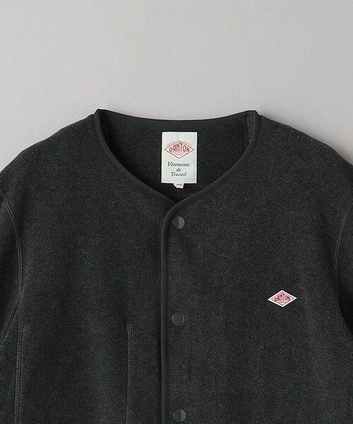 DANTON（ダントン）の「＜DANTON＞ ノーカラー フリースジャケット