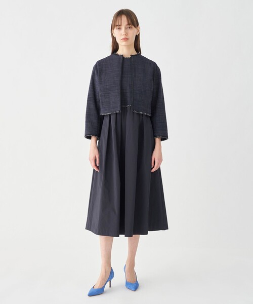 BALLSEY（ボールジィ）の「ロングスラブツイード マテリアルコンビ