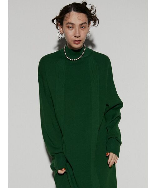 UN3D.（アンスリード）の「コクーンルーズニットワンピース