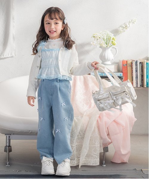 セール】ダブルポケットリボン ボストンバッグ（ボストンバッグ