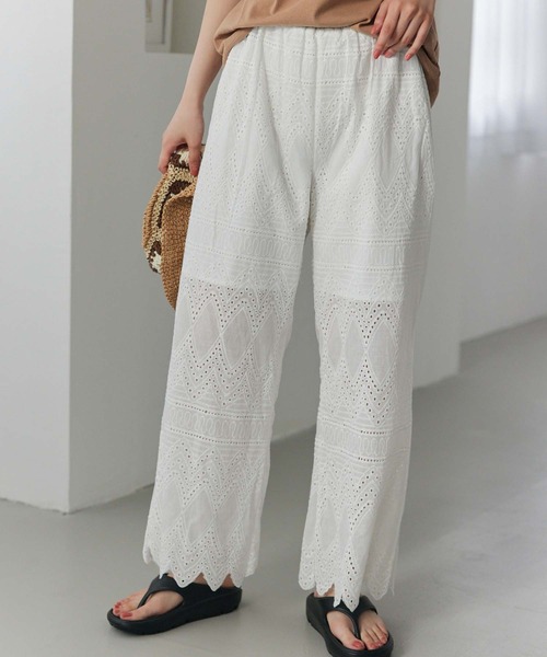 Edit Sheen（エディットシーン）の「【ZOZO限定】コットンレースパンツ