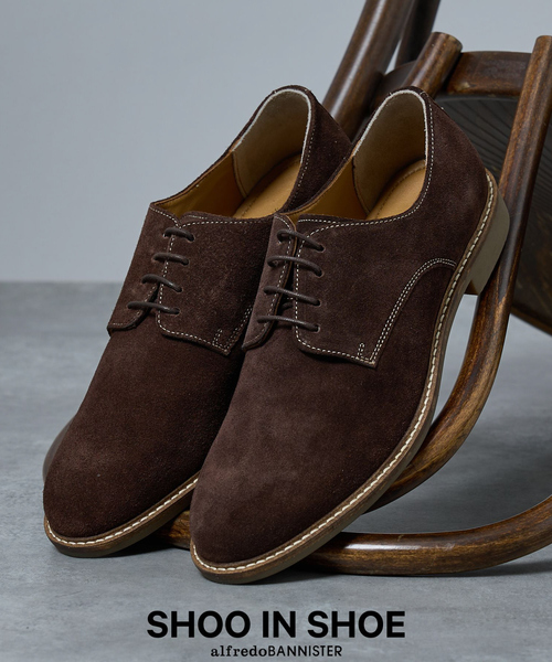SHOO IN SHOE】スエード プレーントゥシューズ / ダービーシューズ 一