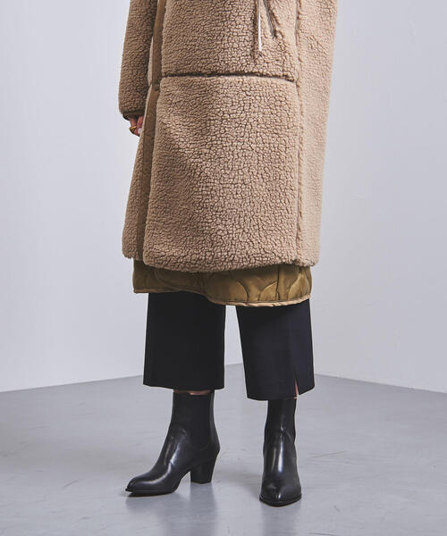 HYKE（ハイク）の「＜HYKE（ハイク）＞ ボア ロングコート BEIGE