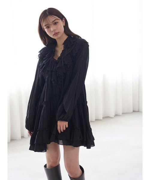コットンレースBOHOチュニック（その他トップス）｜SNIDEL（スナイデル