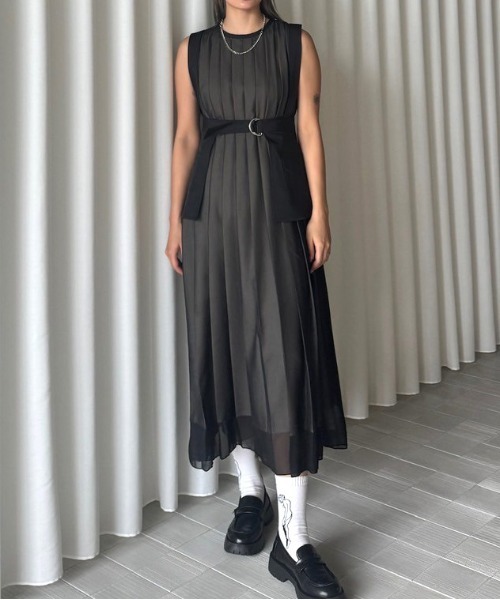 セール】MEDI CORSET SET FULL PLEATS DRESS（ワンピース）｜Ameri