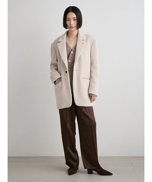 セール】シャギーシングルジャケット（テーラードジャケット