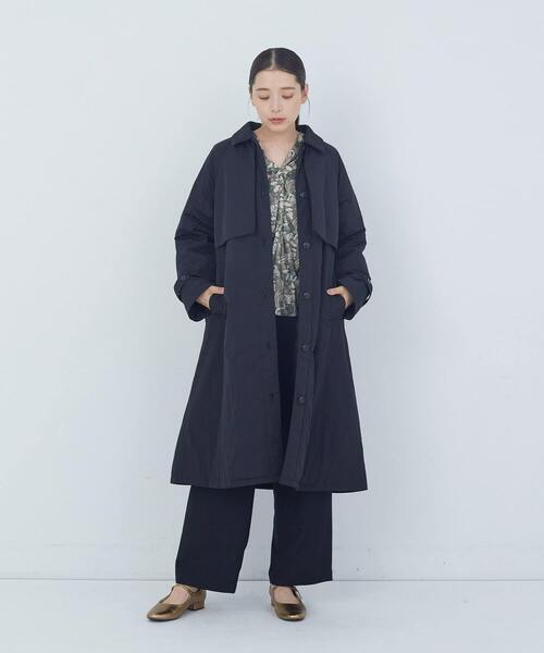 セール】【12月ベストセラーブランド内1位】トレンチ風ナイロン中綿