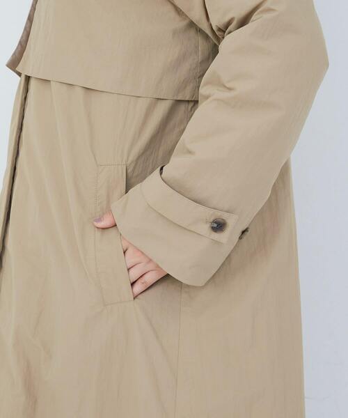 セール】【12月ベストセラーブランド内1位】トレンチ風ナイロン中綿