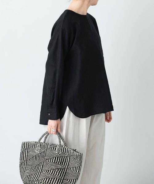 かぐれ（カグレ）の「リネンクルーネックプルオーバー（Tシャツ