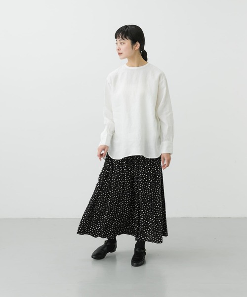 かぐれ（カグレ）の「リネンクルーネックプルオーバー（Tシャツ