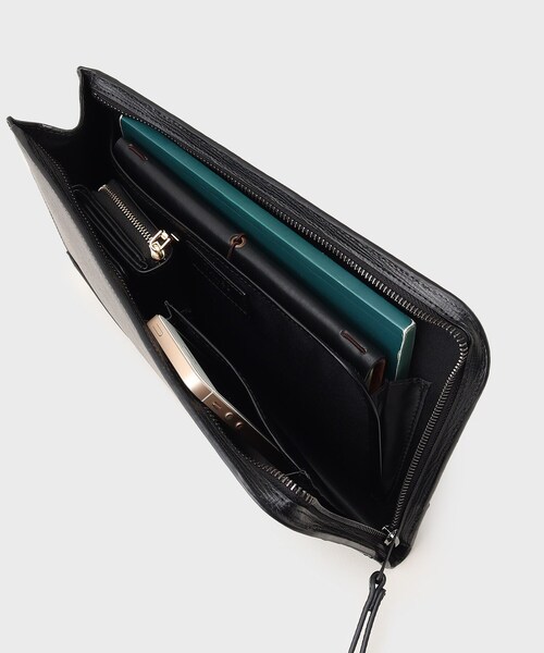 冠婚葬祭】ブラックレザー クラッチバッグ（クラッチバッグ）｜TAKEO