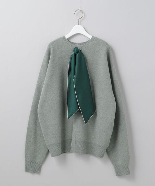 6（ロク）の「＜6(ROKU)＞WOOL CASHMERE SCARF CARDIGAN/カーディガン