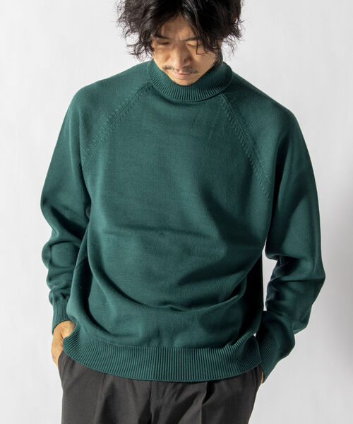 BATONER（バトナー）の「【BATONER】AGING WOOL RAGLAN SLEEVE TURTLE