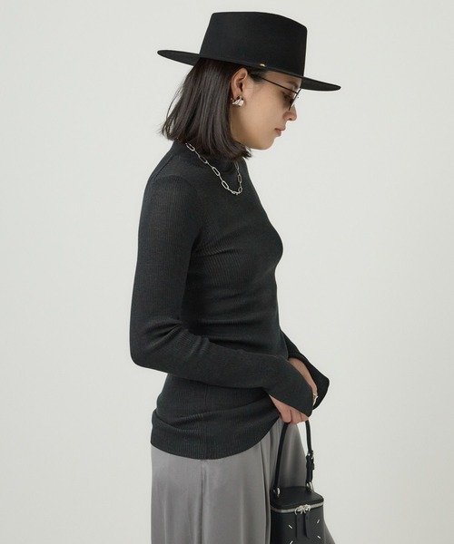 Chaos(カオス)/【新色＆追加】18Gシルクリブタートルネックニット