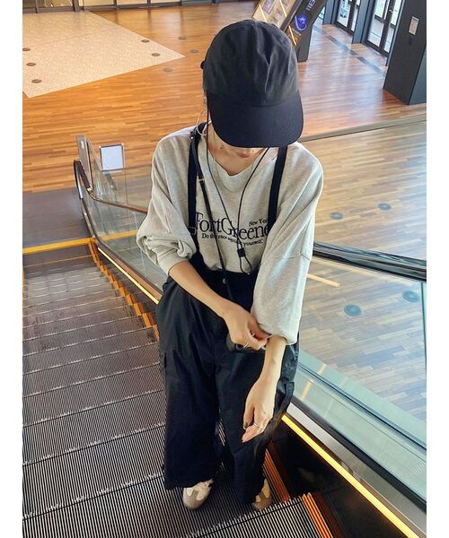 お値下げ☆ungridアングリッド☆ミリタリーらルーズサロペット☆F