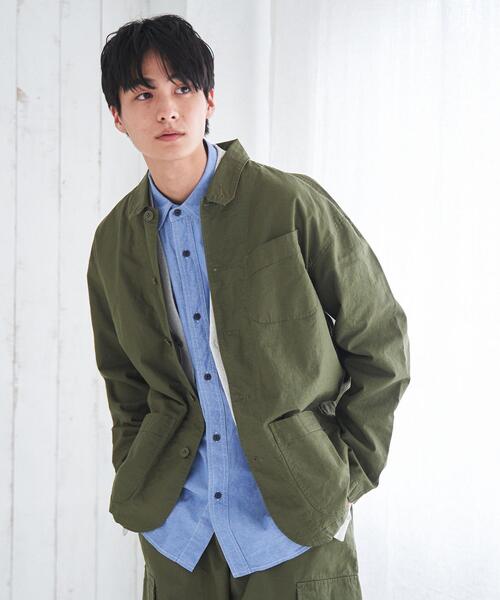 coen（コーエン）の「リップストップカバーオールジャケット