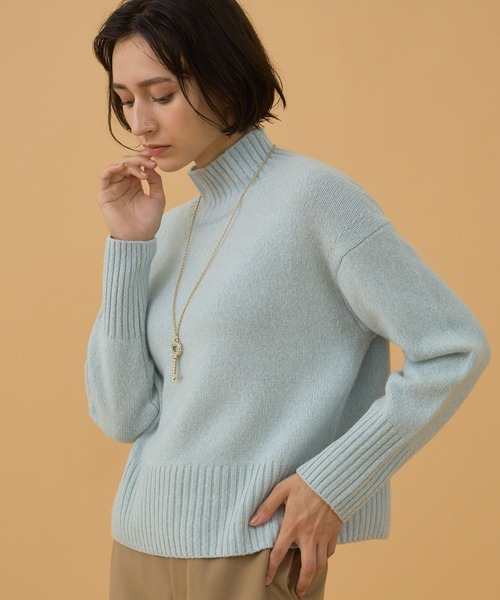ANAYI（アナイ）の「ウールカシミヤ天竺ハイネック プルオーバー