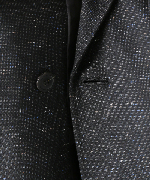 Noble（ノーブル）の「カラーネップウールピークドマキシジャケット