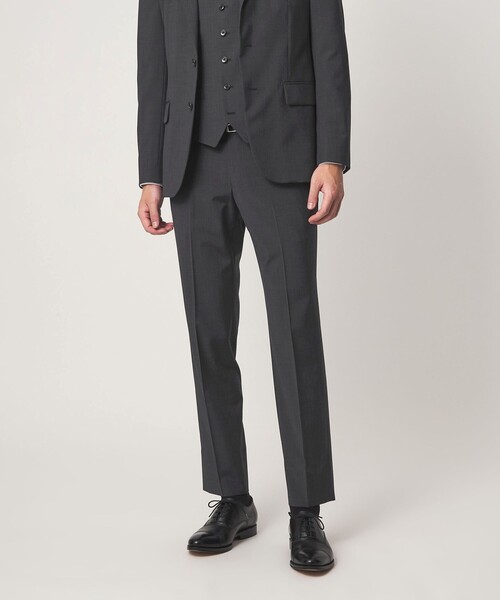 A+ TWPU トロピカル無地 スリム セットアップ パンツ スラックス