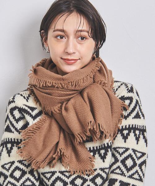 elegancese（エレガンセーゼ）の「＜elegancese＞カシミヤ フリンジ