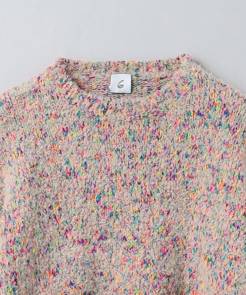 6（ロク）の「＜6(ROKU)＞マルチスラブ クルーネック ニット（ニット