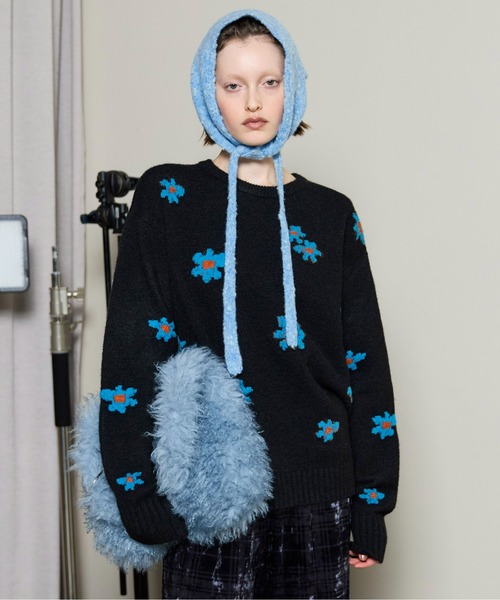 Many Flower Knit Pullover/メニーフラワーニットプルオーバー（ニット