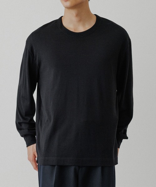 NIKKE】ウール天竺 ロングスリーブ ニットTシャツ（Tシャツ/カットソー