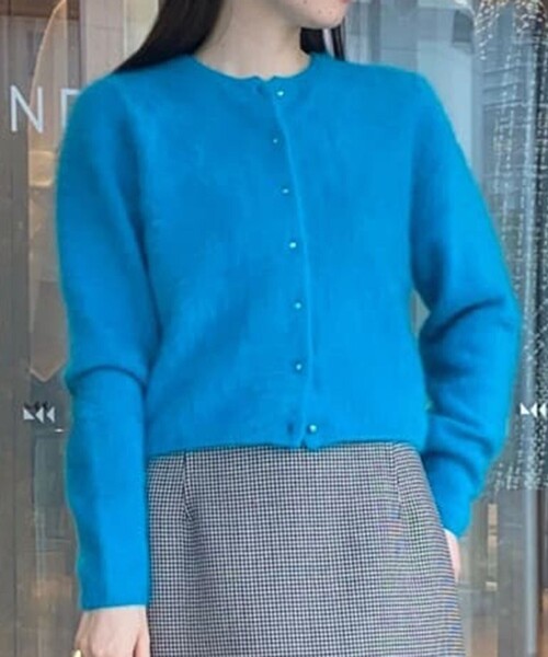 フラッフィーヤーン クルーネックカーディガン（カーディガン/ボレロ