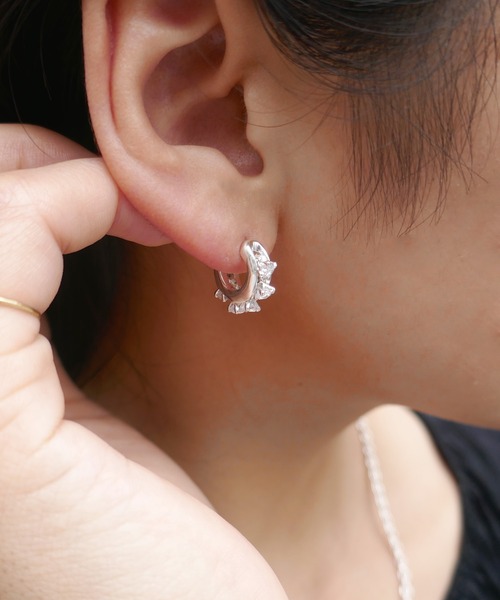 ジルコニアフープピアス（ピアス（片耳用））｜e.m.（イーエム）の