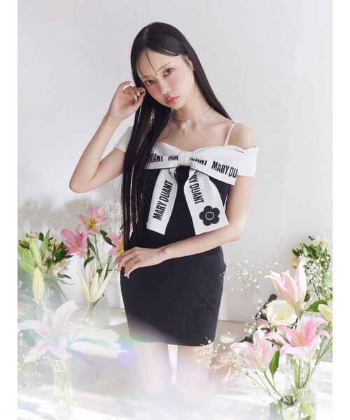 EATME（イートミー）の「【EATME×MARY QUANT】リボンデザインニット