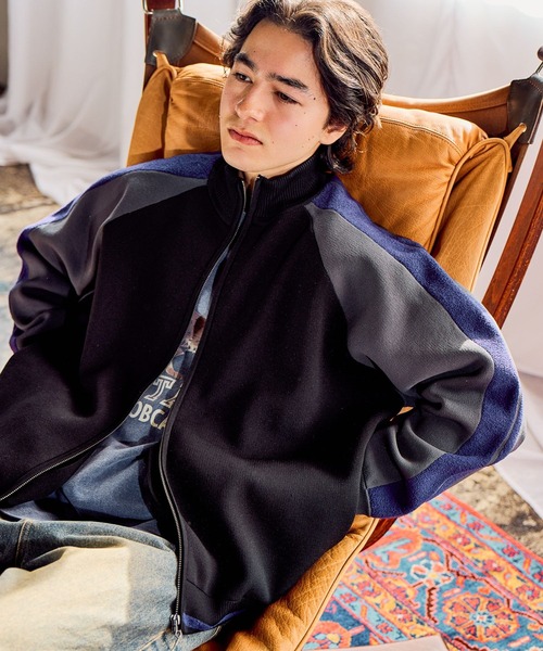 ニットトラックジャケット（ブルゾン）｜niko and（ニコアンド）の