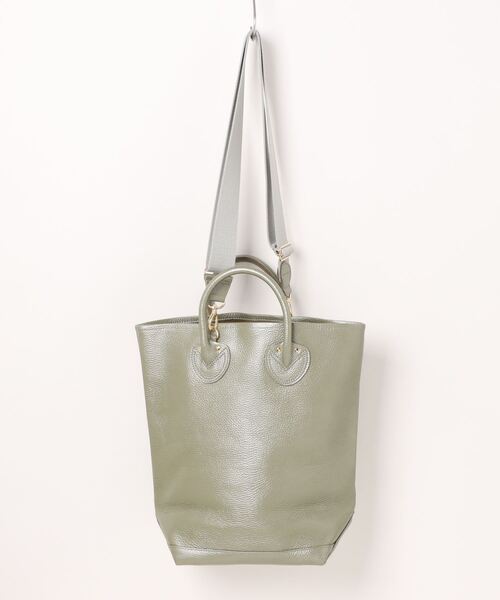 セール】【YOUNG&OLSEN】EMBOSSED LEATHER HAVERSACK M（トートバッグ