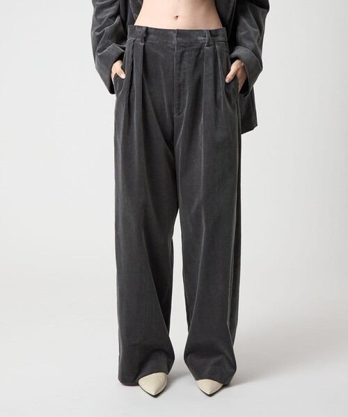 セール】＜6(ROKU)＞コットン コーデュロイ パンツ 25FW（スラックス