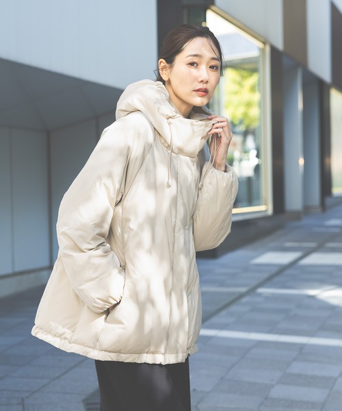 セール】エアリュクスダウンフードブルゾン/495695（ダウンジャケット