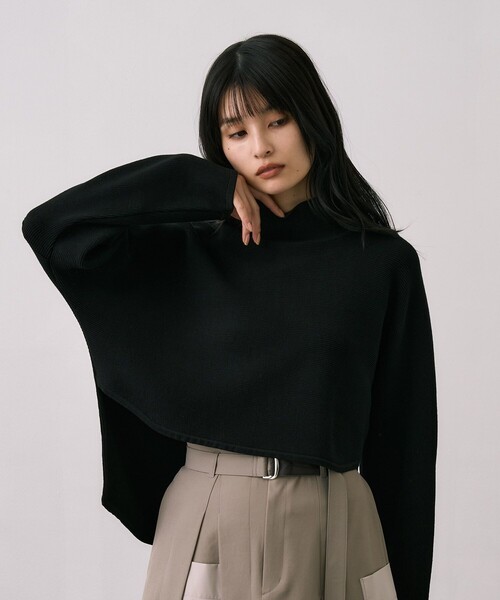 完売間近！】BACKスリットドルマンニット｜ウォッシャブル/オフィス