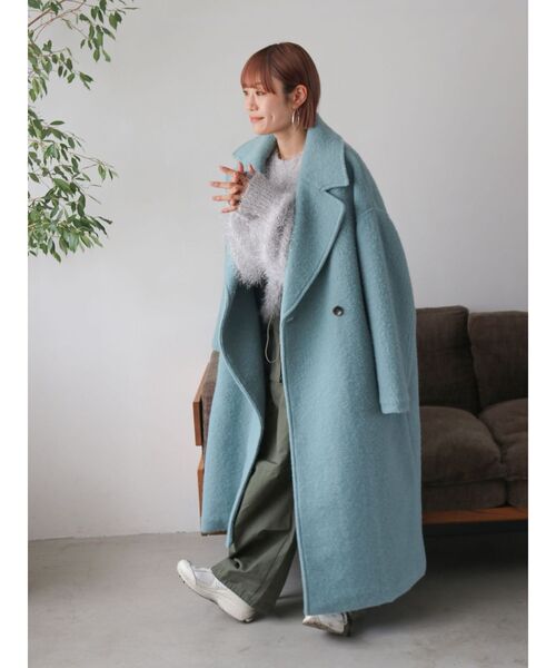 セール】スライバーチェスターロングコート（チェスターコート