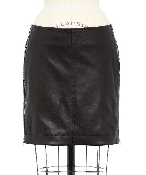 Drawer（ドゥロワー）の「Drawer PRE レザースカート（スカート）」 - WEAR